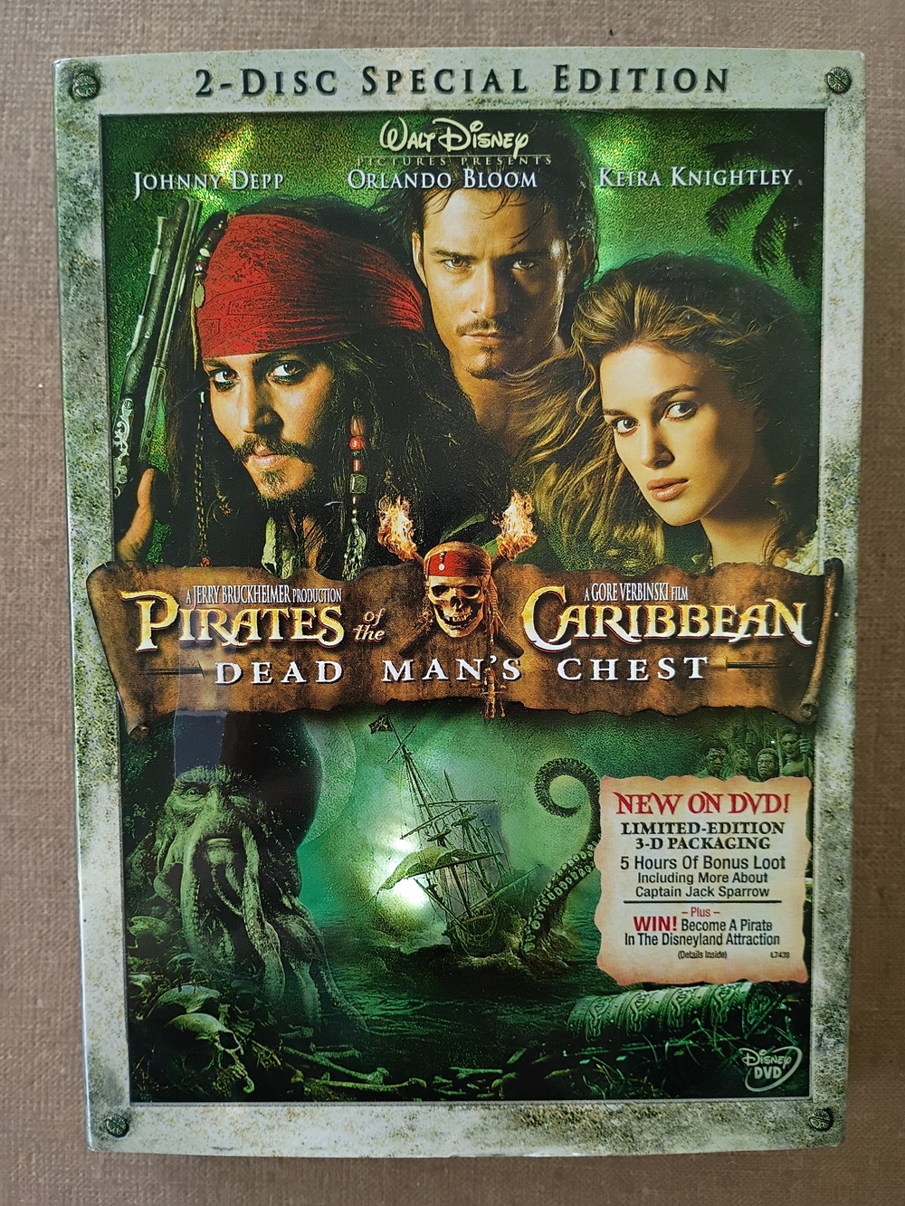 Pirates of the Caribbean: Dead Man's Chest (DVD, 2006) COMPLETE
